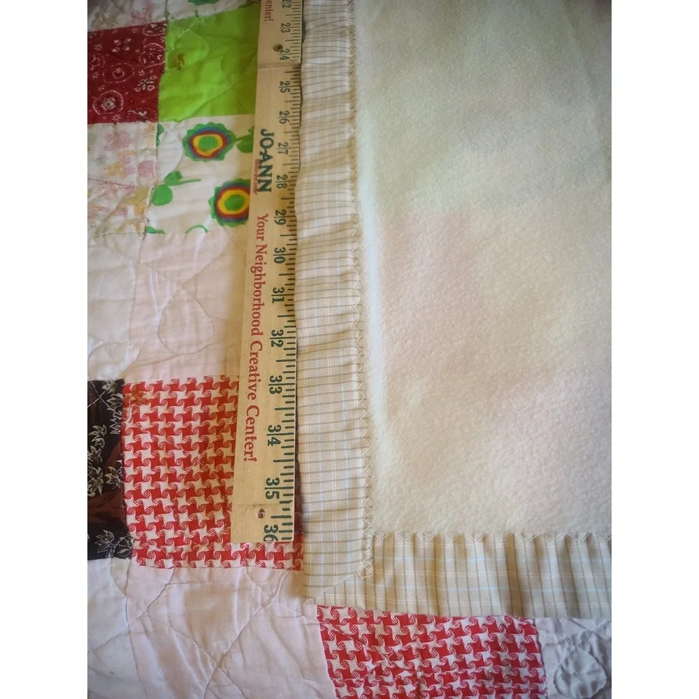 Vtg 1980 Quiltex Paddington Bear Baby Blanket Eden Toys Fleece Plaid Trim Lovey